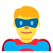 🦸‍♂️ Emoji Homem Super-herói na Twitter Twemoji 11.2.