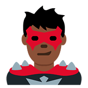 🦹🏿‍♂️ Emoji Homem Supervilão: Pele Escura na Twitter Twemoji 11.2.