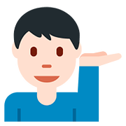 💁🏻‍♂️ Emoji Homem Com A Palma Virada Para Cima: Pele Clara na Twitter Twemoji 11.2.