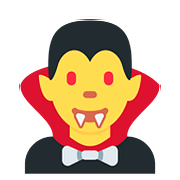🧛‍♂️ Emoji Vampiro Hombre en Twitter Twemoji 11.2.