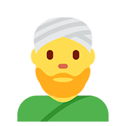 👳‍♂️ Emoji Homem Com Turbante na Twitter Twemoji 11.2.
