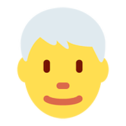 👨‍🦳 Emoji Hombre: Pelo Blanco en Twitter Twemoji 11.2.
