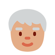 🧓🏽 Emoji älterer Erwachsener: mittlere Hautfarbe Twitter Twemoji 11.2.