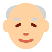Emoji 👴🏼 Uomo Anziano: Carnagione Abbastanza Chiara su Twitter Twemoji 11.2.
