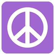 ☮️ Emoji Friedenszeichen Twitter Twemoji 11.2.
