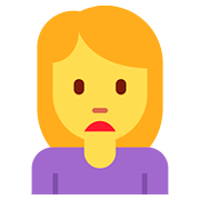 Emoji 🙍 Persona Corrucciata su Twitter Twemoji 11.2.