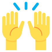 🙌 Emoji zwei erhobene Handflächen Twitter Twemoji 11.2.