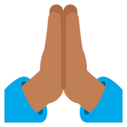 🙏🏾 Emoji Manos En Oración: Tono De Piel Oscuro Medio en Twitter Twemoji 11.2.