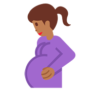 🤰🏾 Emoji Mujer Embarazada: Tono De Piel Oscuro Medio en Twitter Twemoji 11.2.