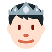Emoji 🤴🏻 Principe: Carnagione Chiara su Twitter Twemoji 11.2.