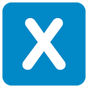 🇽 Emoji Indicador regional símbolo letra X en Twitter Twemoji 11.2.