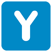 Emoji 🇾 Lettera simbolo indicatore regionale Y su Twitter Twemoji 11.2.