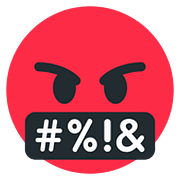 Emoji 🤬 Faccina Con Simboli Sulla Bocca su Twitter Twemoji 11.2.