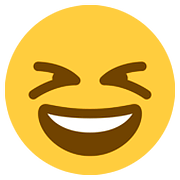 Emoji 😆 Sorriso A Bocca Aperta Con Occhi Chiusi su Twitter Twemoji 11.2.