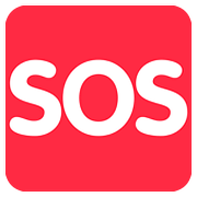 🆘 Emoji Botão SOS na Twitter Twemoji 11.2.