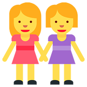 👭 Emoji Duas Mulheres De Mãos Dadas na Twitter Twemoji 11.2.