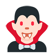 🧛🏻 Emoji Vampiro: Tono De Piel Claro en Twitter Twemoji 11.2.