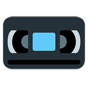 Emoji 📼 Videocassetta su Twitter Twemoji 11.2.