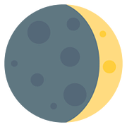 Emoji 🌒 Luna Crescente su Twitter Twemoji 11.2.