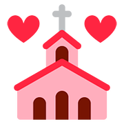 💒 Emoji Iglesia Celebrando Boda en Twitter Twemoji 11.2.