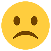 Emoji ☹️ Faccina Imbronciata su Twitter Twemoji 11.2.