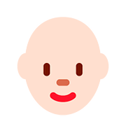 👩🏻‍🦲 Emoji Frau: helle Hautfarbe, Glatze Twitter Twemoji 11.2.