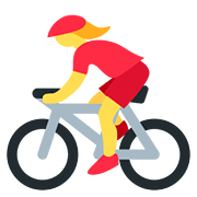 Émoji 🚴‍♀️ Cycliste Femme sur Twitter Twemoji 11.2.