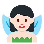 🧚🏻‍♀️ Emoji Hada Mujer: Tono De Piel Claro en Twitter Twemoji 11.2.