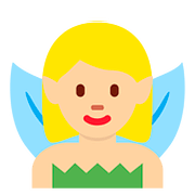🧚🏼‍♀️ Emoji Fee: mittelhelle Hautfarbe Twitter Twemoji 11.2.