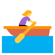 Emoji 🚣‍♀️ Donna In Barca A Remi su Twitter Twemoji 11.2.
