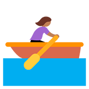 Emoji 🚣🏾‍♀️ Donna In Barca A Remi: Carnagione Abbastanza Scura su Twitter Twemoji 11.2.