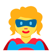 Emoji 🦸‍♀️ Supereroina su Twitter Twemoji 11.2.