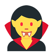 Emoji 🧛‍♀️ Vampira su Twitter Twemoji 11.2.