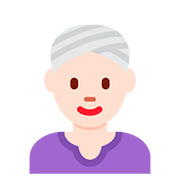 👳🏻‍♀️ Emoji Mujer Con Turbante: Tono De Piel Claro en Twitter Twemoji 11.2.