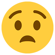 Emoji 😧 Faccina Angosciata su Twitter Twemoji 12.0.