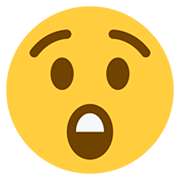 Emoji 😲 Faccina Stupita su Twitter Twemoji 12.0.
