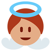 👼🏽 Emoji Bebé ángel: Tono De Piel Medio en Twitter Twemoji 12.0.