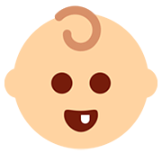👶🏼 Emoji Bebê: Pele Morena Clara na Twitter Twemoji 12.0.