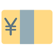 Emoji 💴 Banconota Yen su Twitter Twemoji 12.0.