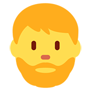 🧔 Emoji  Pessoa: Barba na Twitter Twemoji 12.0.