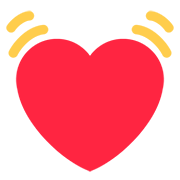 💓 Emoji Corazón Latiendo en Twitter Twemoji 12.0.