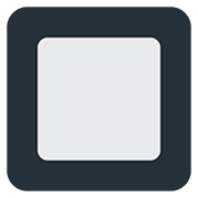 🔲 Emoji schwarze quadratische Schaltfläche Twitter Twemoji 12.0.