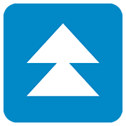 ⏫ Emoji Triángulo Doble Hacia Arriba en Twitter Twemoji 12.0.