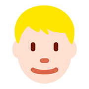 👱🏻‍♂️ Emoji Hombre Rubio: Tono De Piel Claro en Twitter Twemoji 12.0.