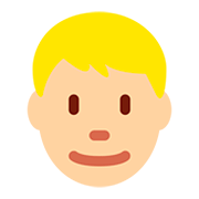 Emoji 👱🏼‍♂️ Uomo Biondo: Carnagione Abbastanza Chiara su Twitter Twemoji 12.0.