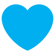 💙 Emoji Coração Azul na Twitter Twemoji 12.0.