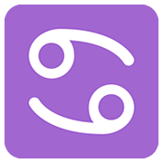 Emoji ♋ Segno Zodiacale Del Cancro su Twitter Twemoji 12.0.