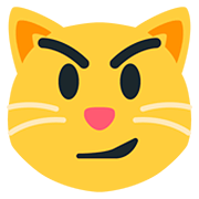 Emoji 😼 Gatto Con Sorriso Sarcastico su Twitter Twemoji 12.0.