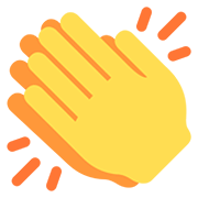 Emoji 👏 Mani Che Applaudono su Twitter Twemoji 12.0.