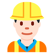👷🏻 Emoji Trabalhador De Construção Civil: Pele Clara na Twitter Twemoji 12.0.
